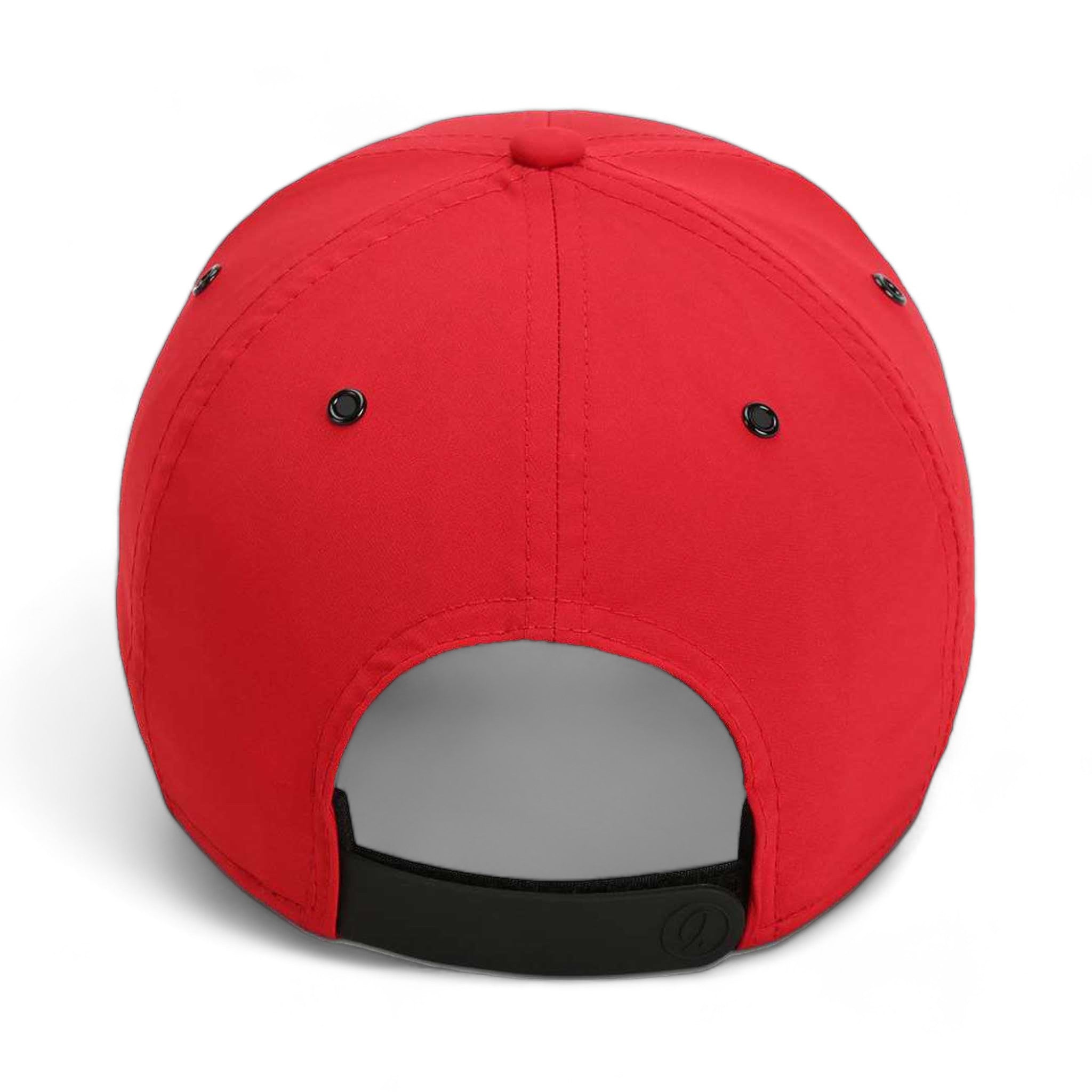 Back view of Imperial 6054 custom hat in red