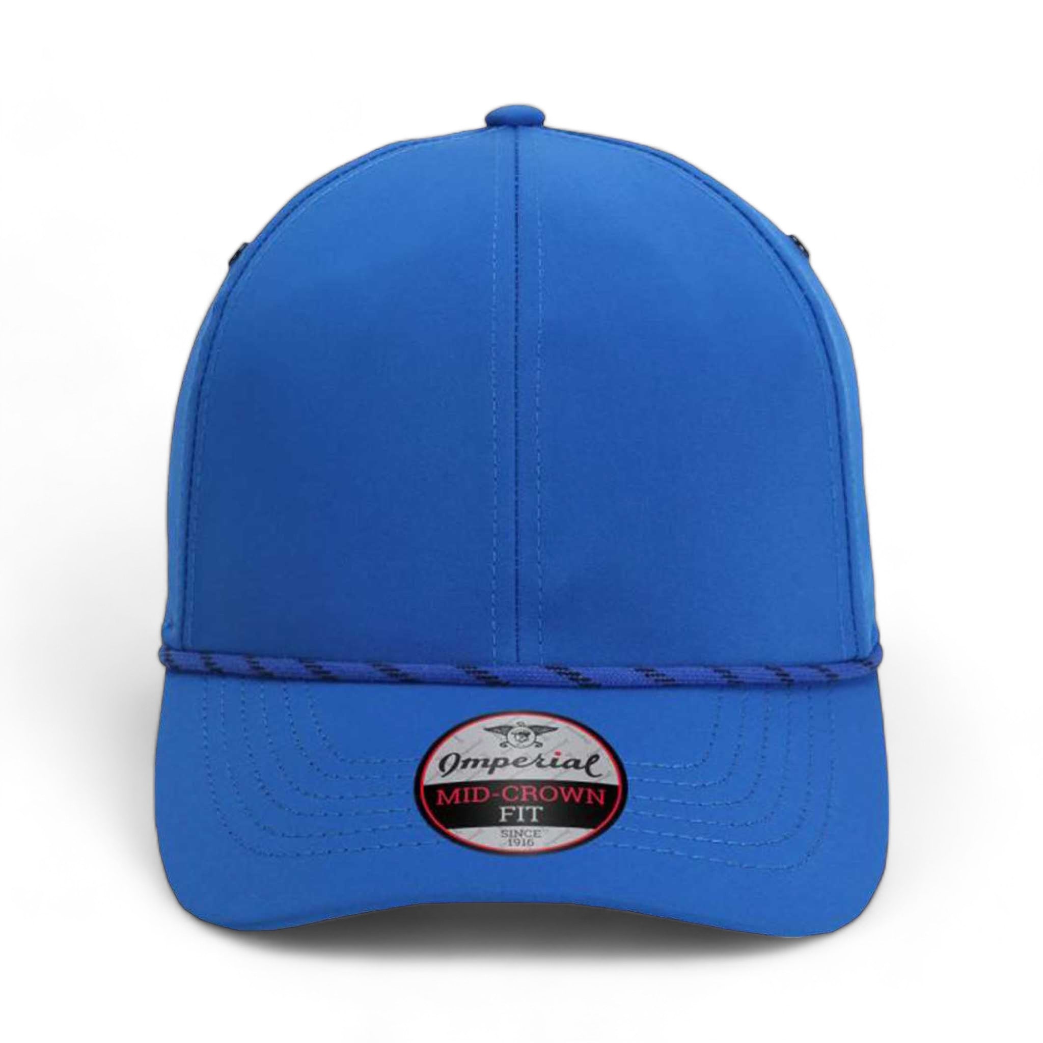 Front view of Imperial 6054 custom hat in royal