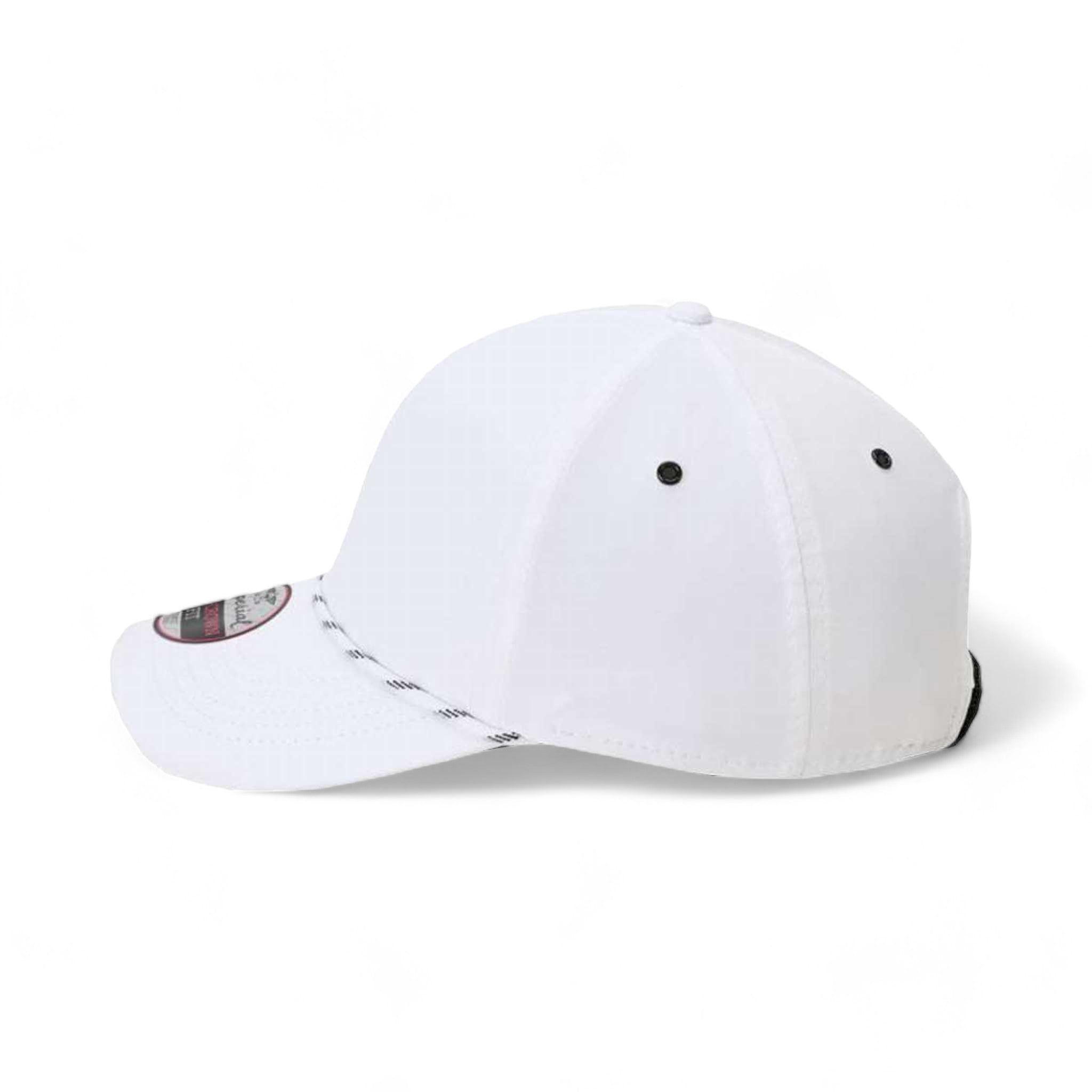 Side view of Imperial 6054 custom hat in white