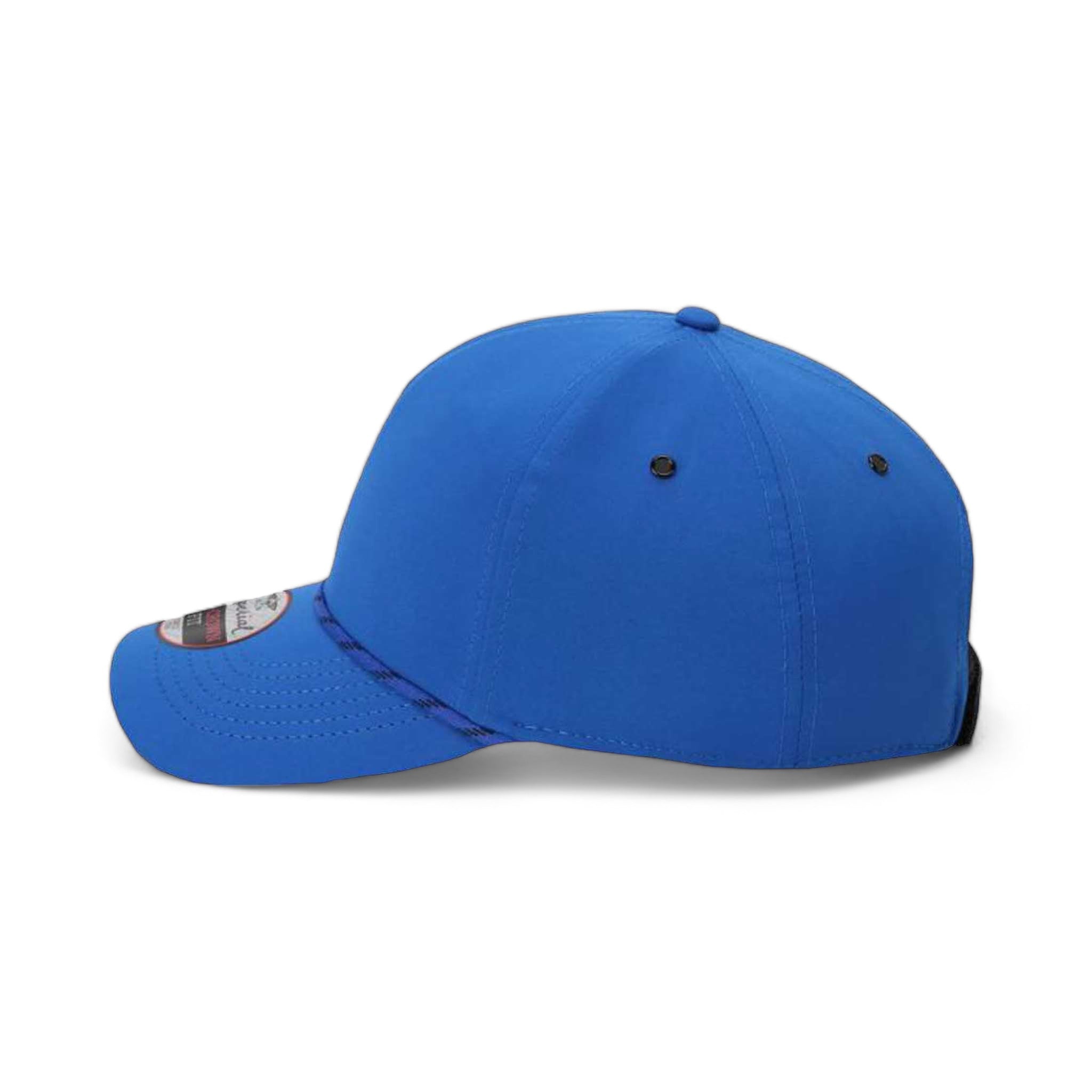 Side view of Imperial 6054 custom hat in royal