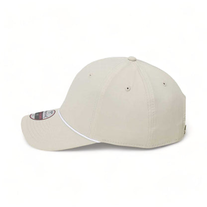 Side view of Imperial 7054 custom hat in putty and white