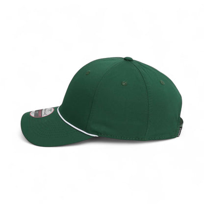 Left side view of Imperial 7054 custom hat in forest and white