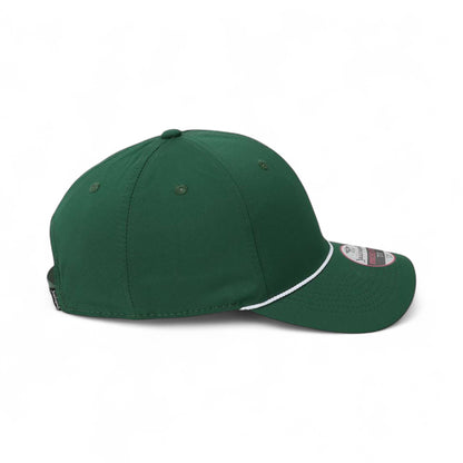 Right side view of Imperial 7054 custom hat in forest and white