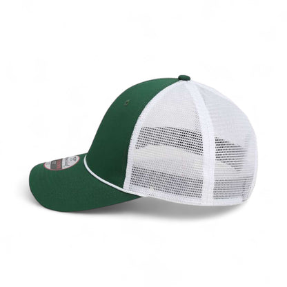 Left side view of Imperial 7055 custom hat in forest and white