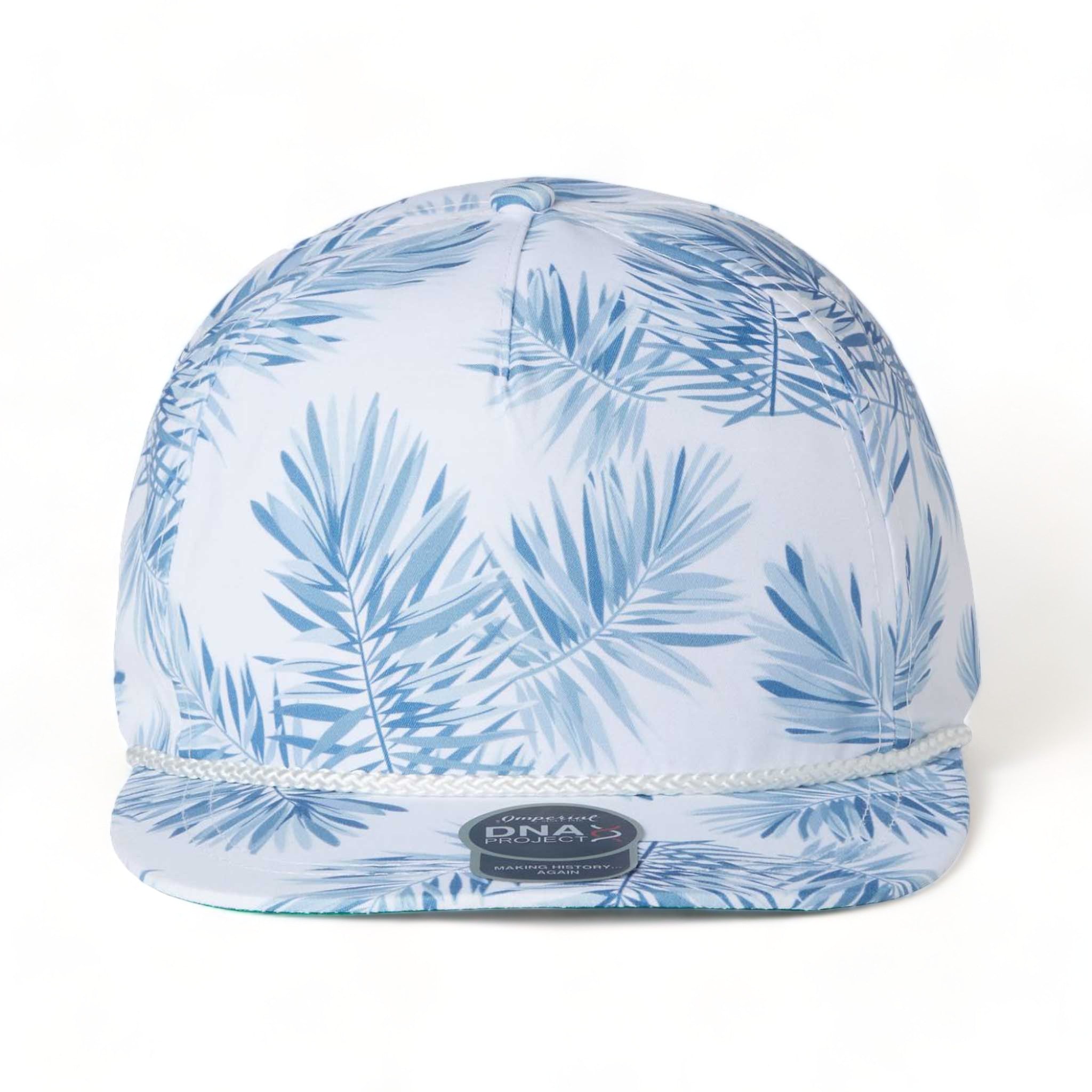 Front view of Imperial DNA010 custom hat in floral mist