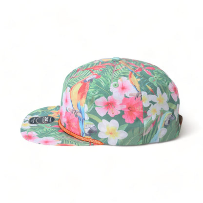 Side view of Imperial DNA010 custom hat in hawai'in rainforest