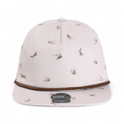 Front view of Imperial DNA014 custom hat in khaki