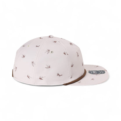 Right side view of Imperial DNA014 custom hat in khaki