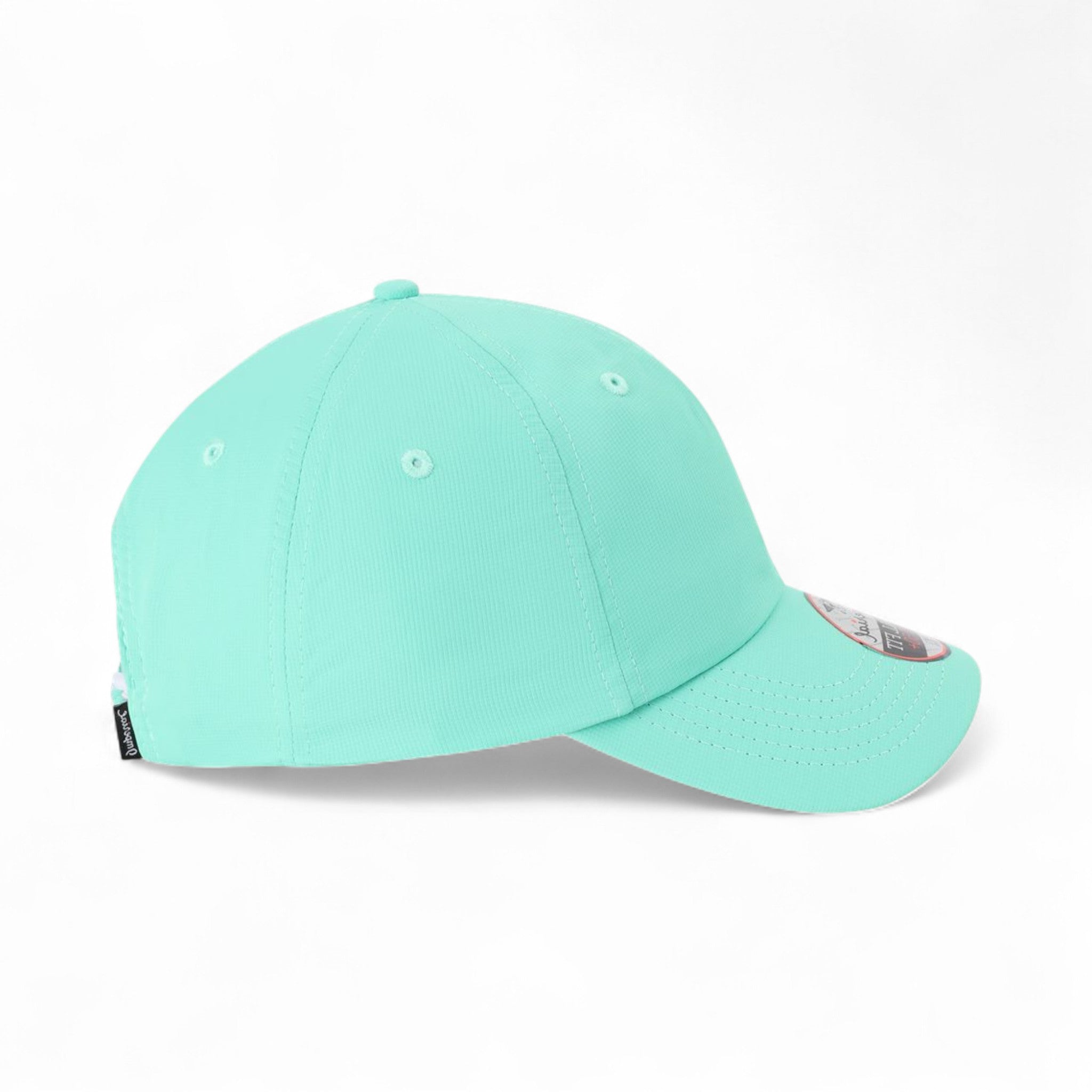 Right side view of Imperial L210P custom hat in aqua