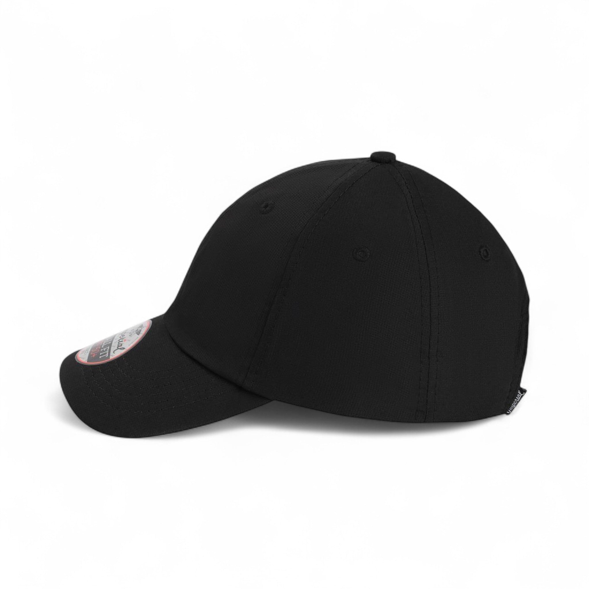 Left side view of Imperial L210P custom hat in black