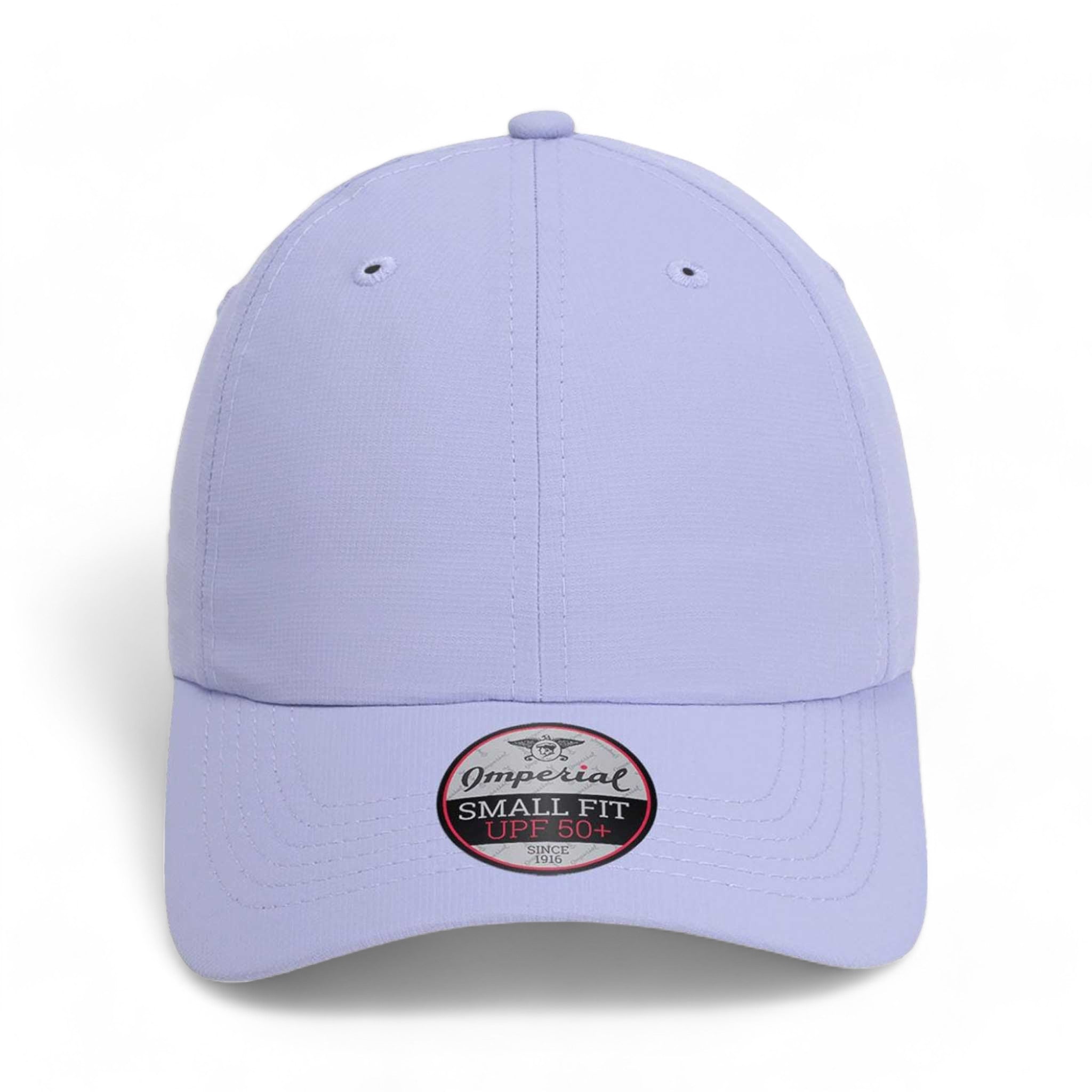 Front view of Imperial L338 custom hat in lavender