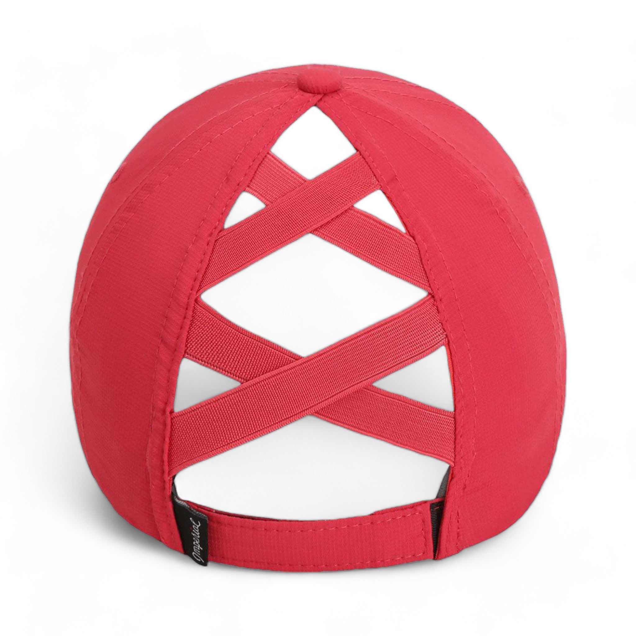 Back view of Imperial L338 custom hat in nantucket red