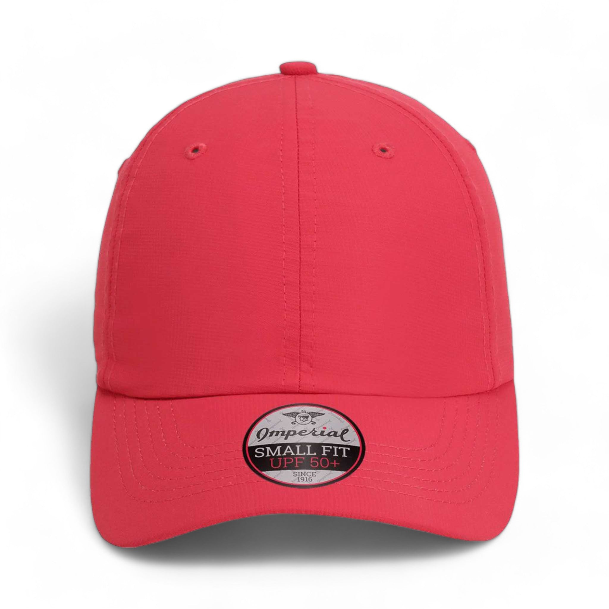 Front view of Imperial L338 custom hat in nantucket red