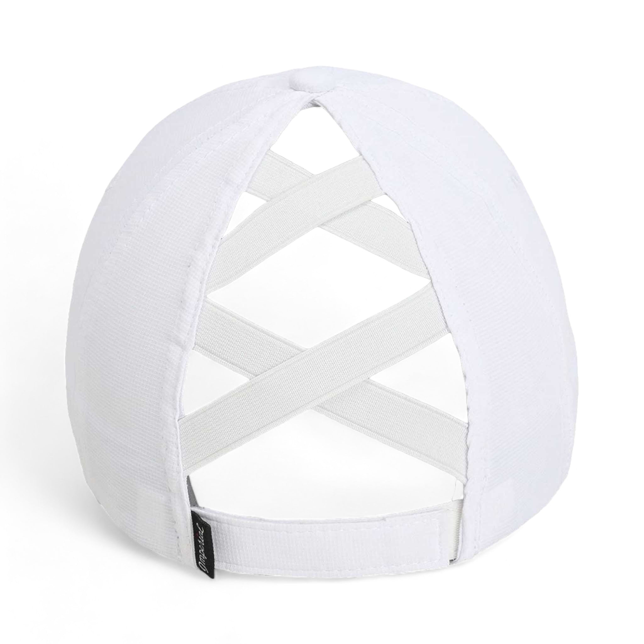 Back view of Imperial L338 custom hat in white