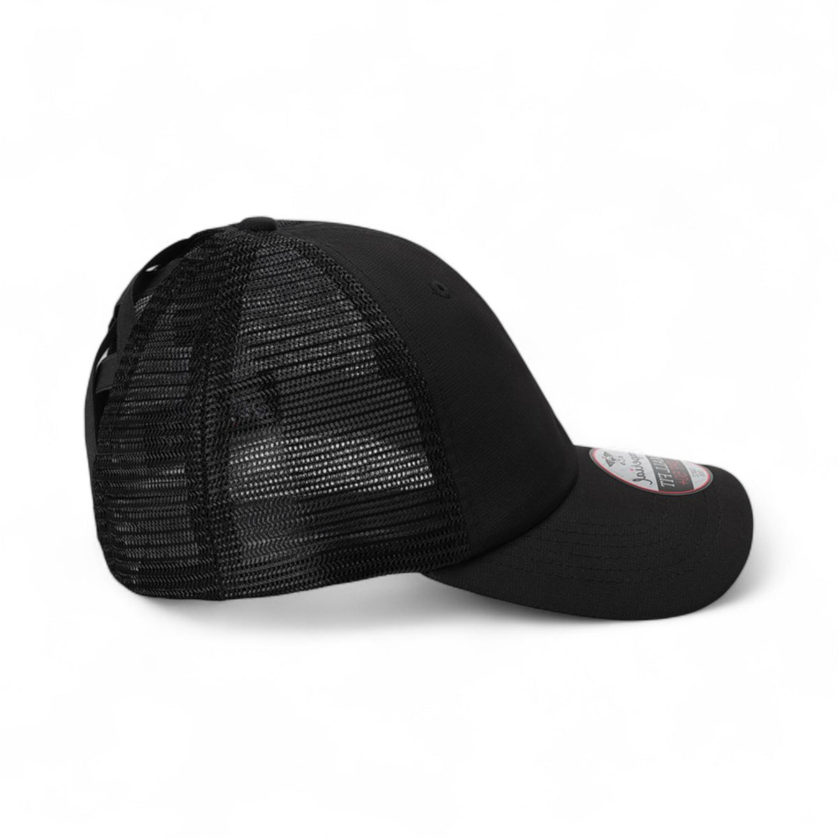 Right side view of Imperial L338M custom hat in black