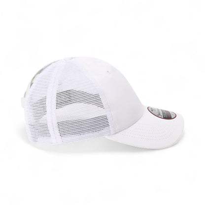 Right side view of Imperial L338M custom hat in white