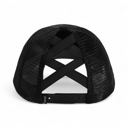 Back view of Imperial L338M custom hat in black