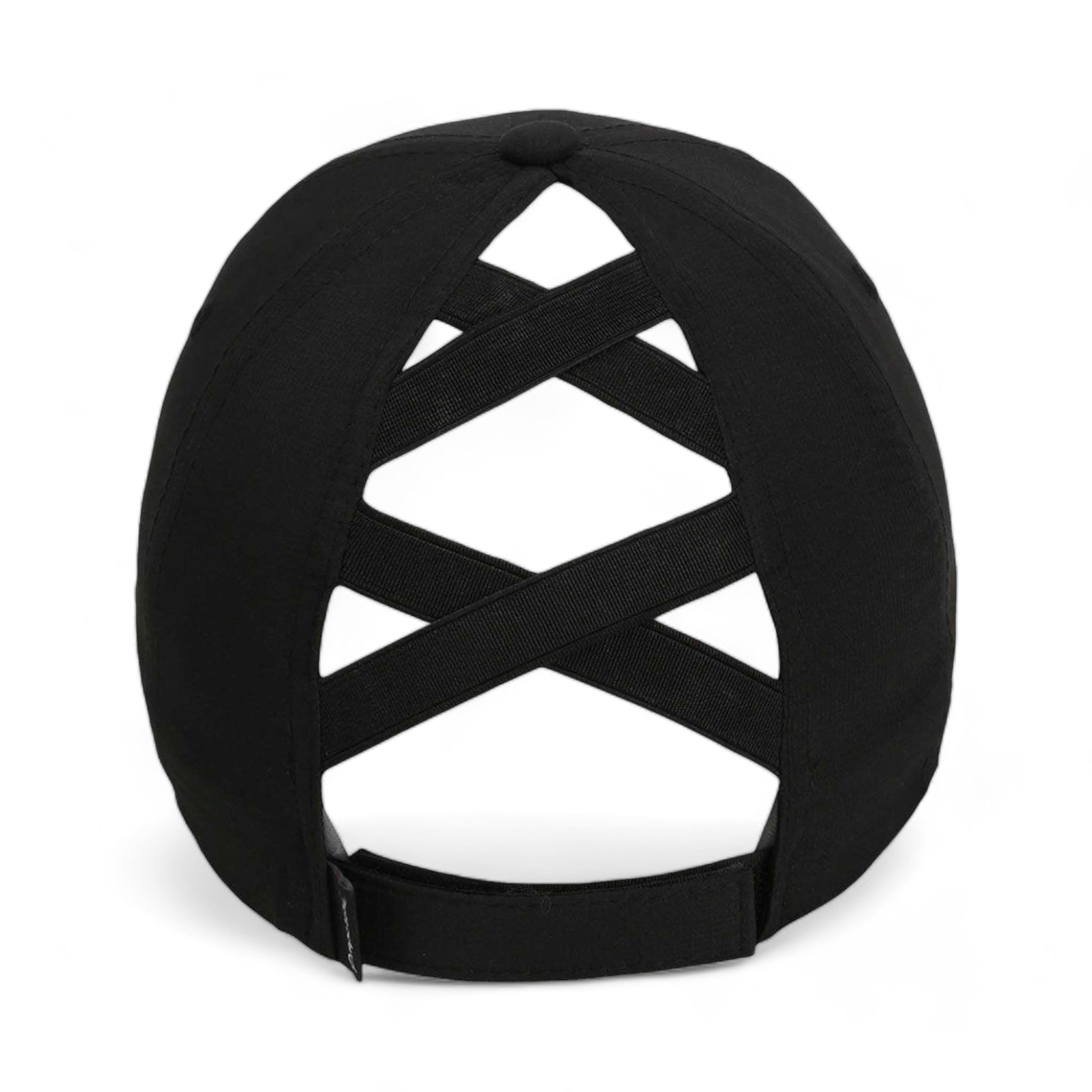 Back view of Imperial L338 custom hat in black
