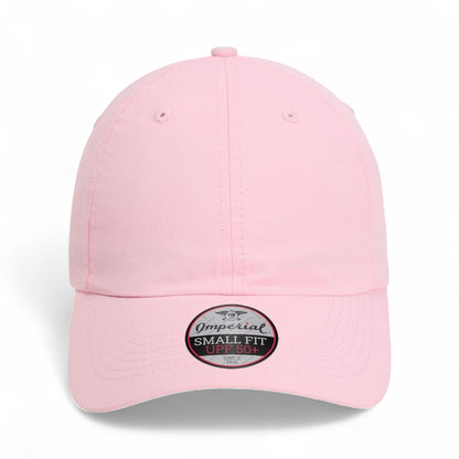 Front view of Imperial L338 custom hat in light pink