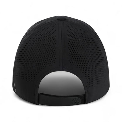 Back view of Imperial S1502 custom hat in black