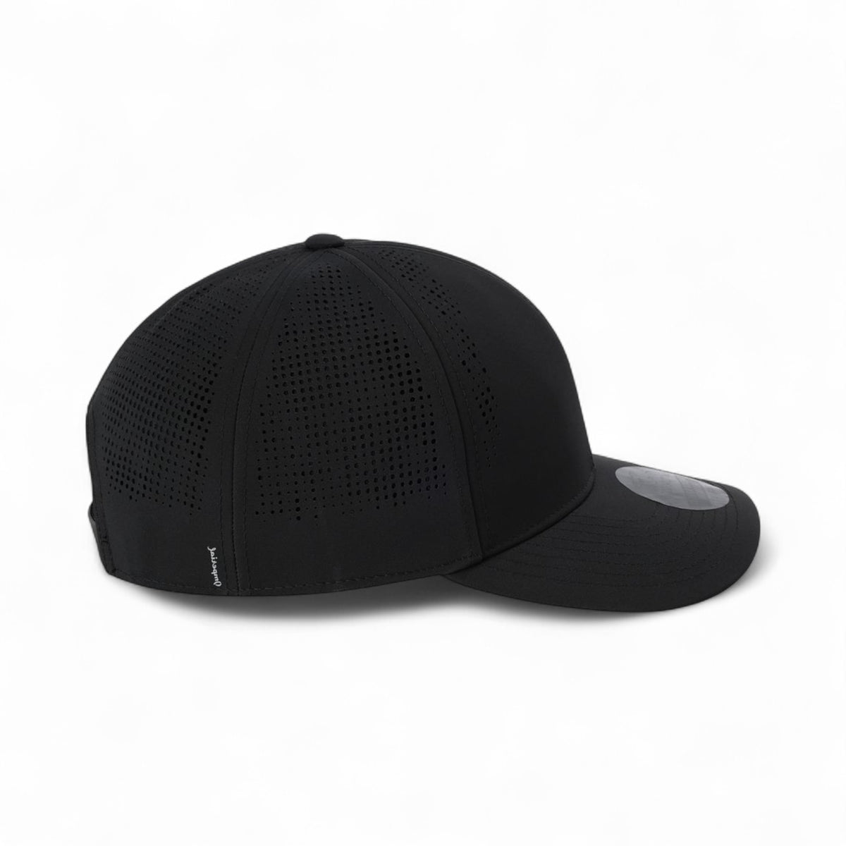 Right side view of Imperial S1502 custom hat in black
