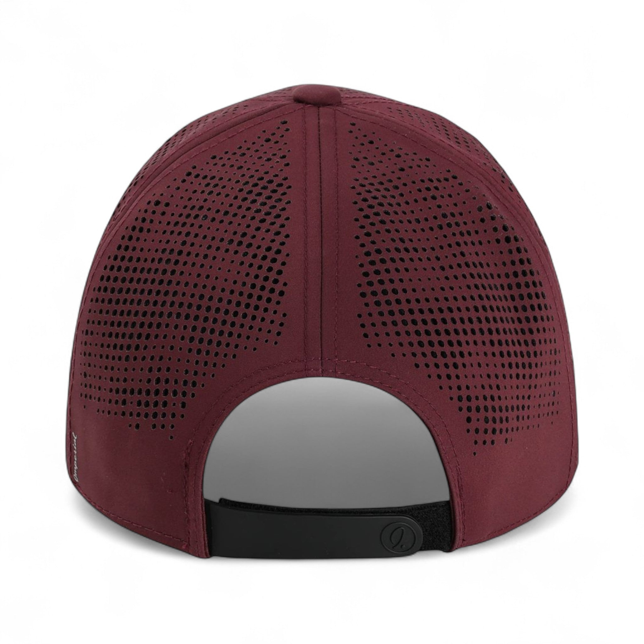 Back view of Imperial S1502 custom hat in maroon