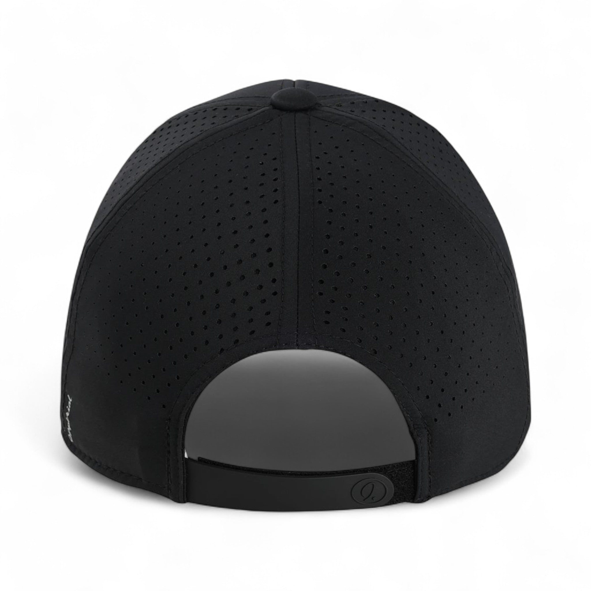 Back view of Imperial S1505 custom hat in black