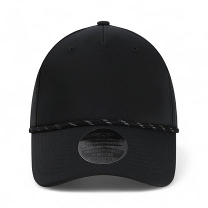 Front view of Imperial S1505 custom hat in black