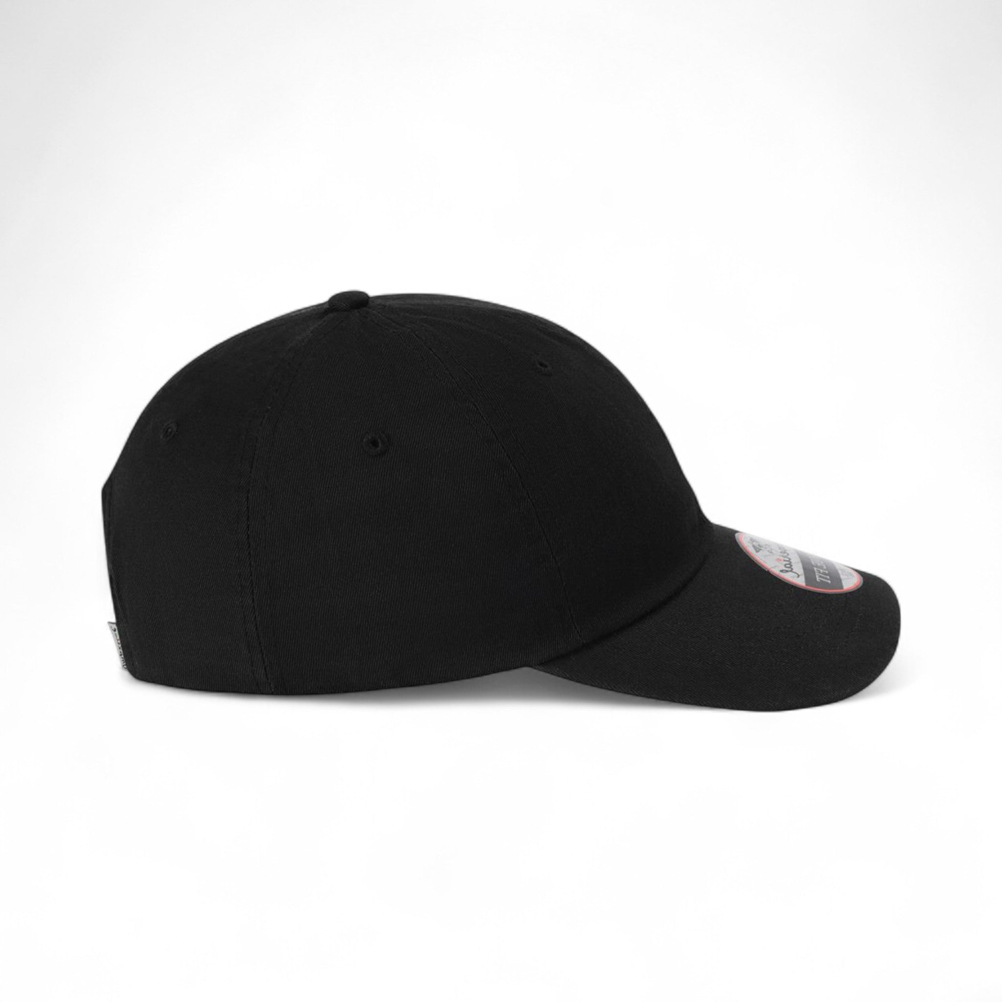 Right side view of Imperial X210B custom hat in black