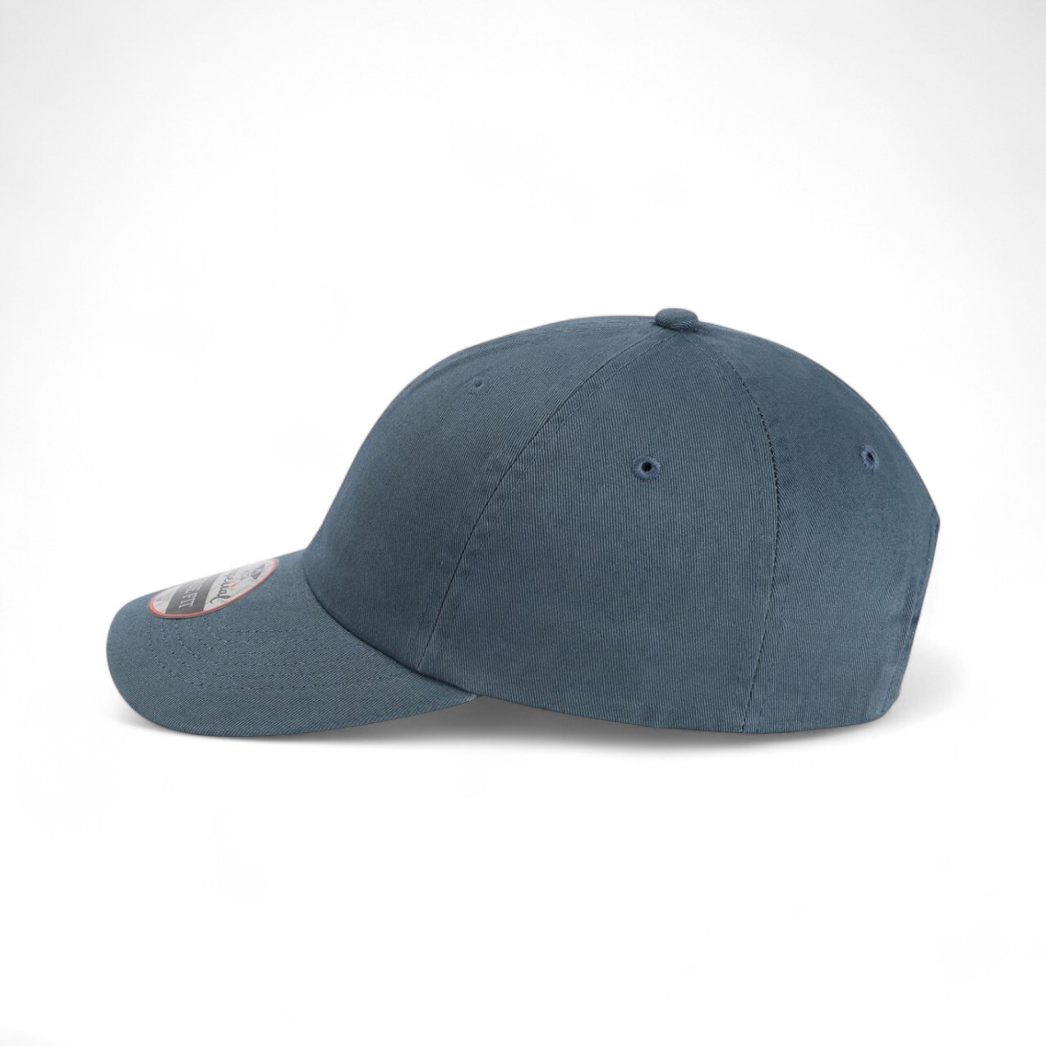 Left side view of Imperial X210B custom hat in breaker blue