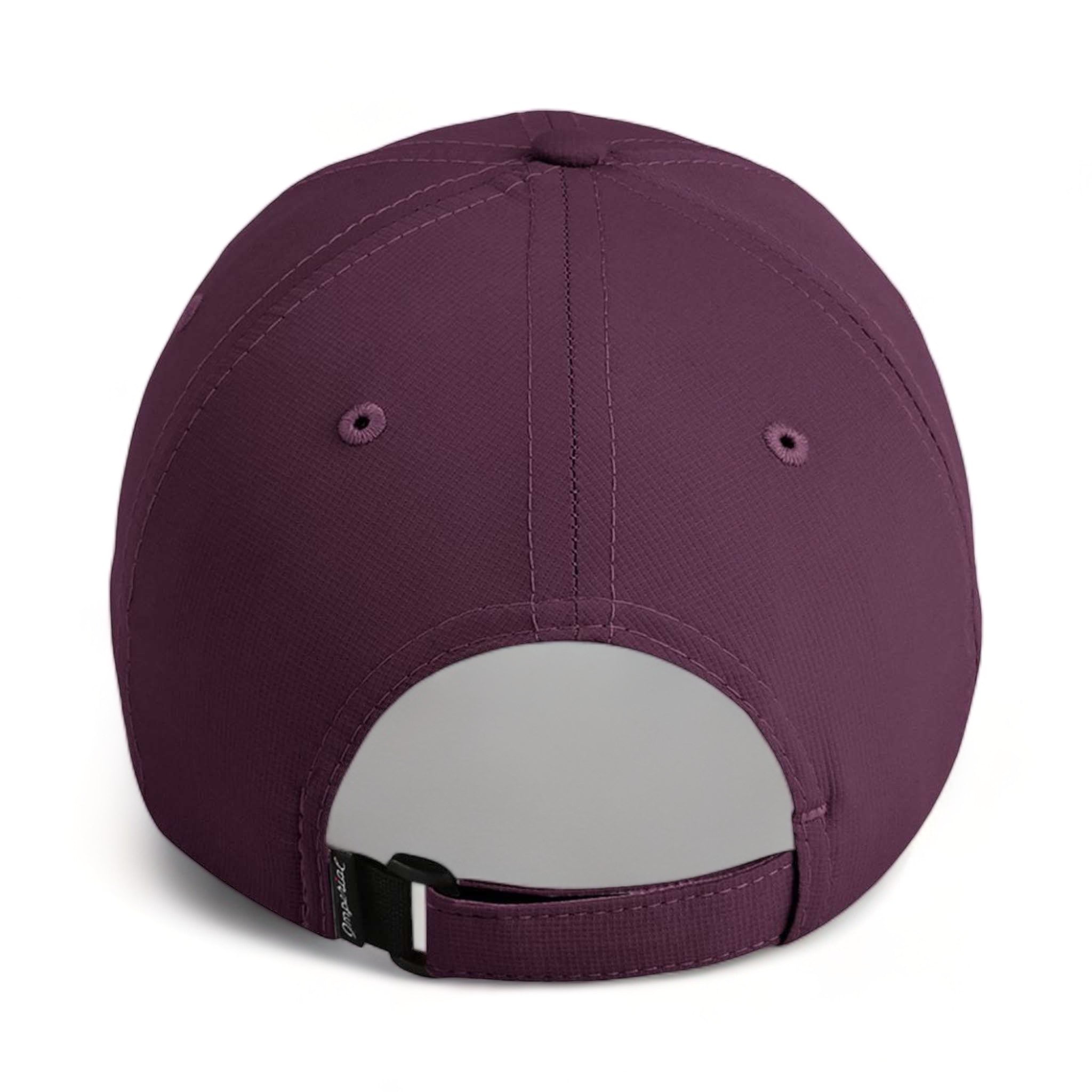 Back view of Imperial X210P custom hat in aubergine