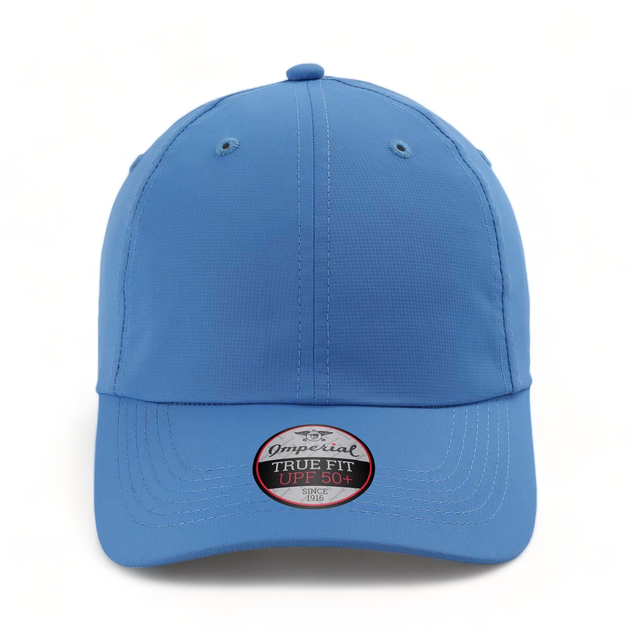 Front view of Imperial X210P custom hat in azure