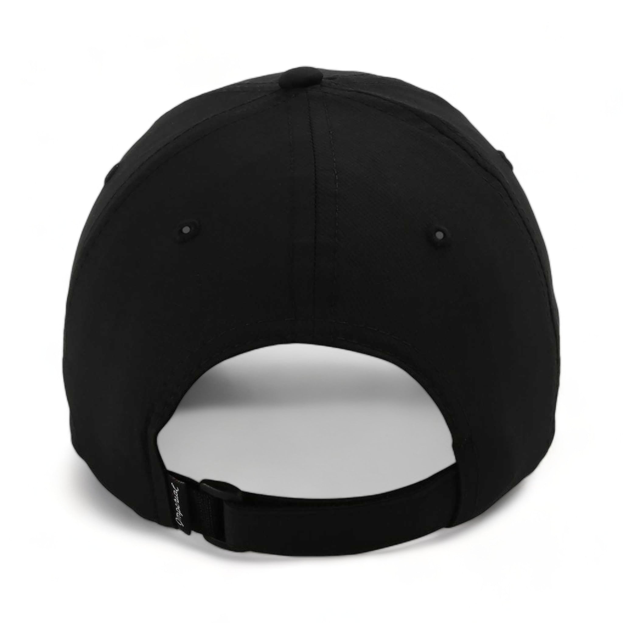 Back view of Imperial X210P custom hat in black