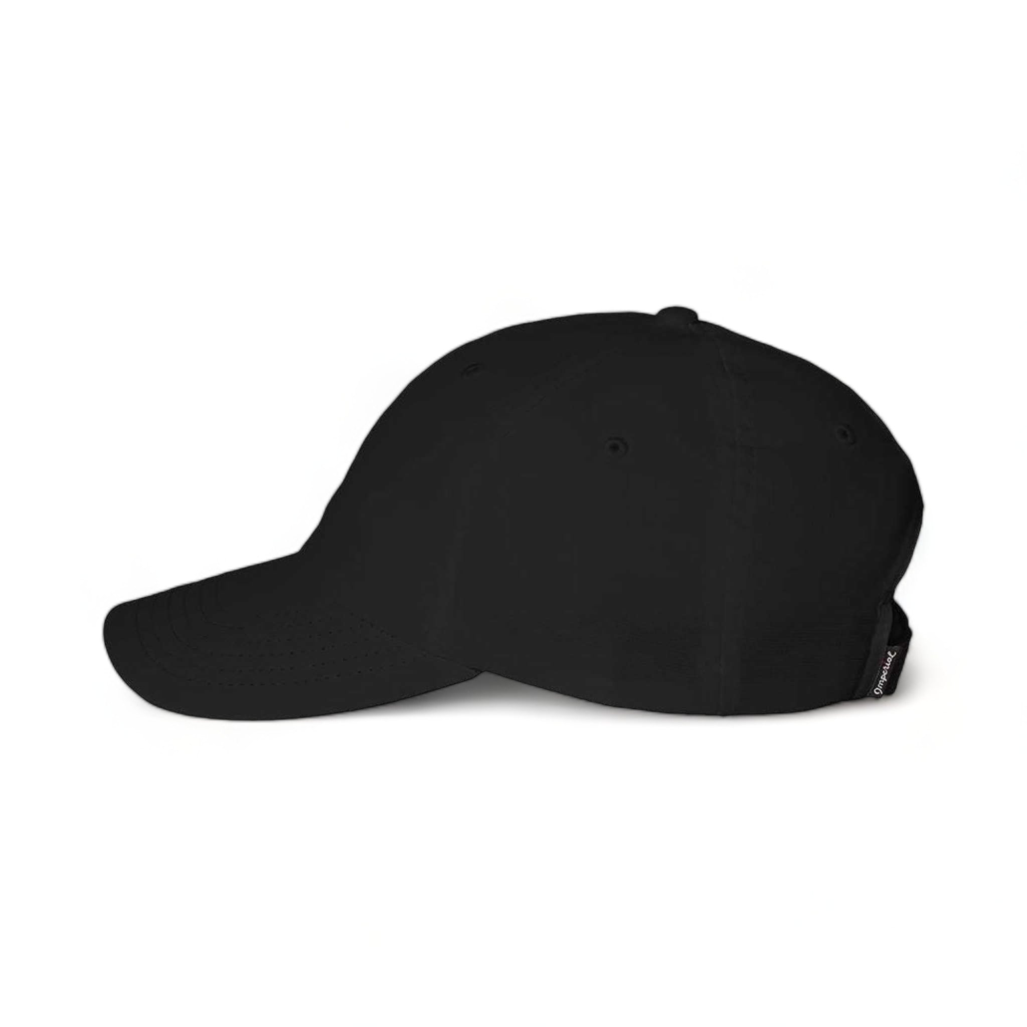 Side view of Imperial X210P custom hat in black