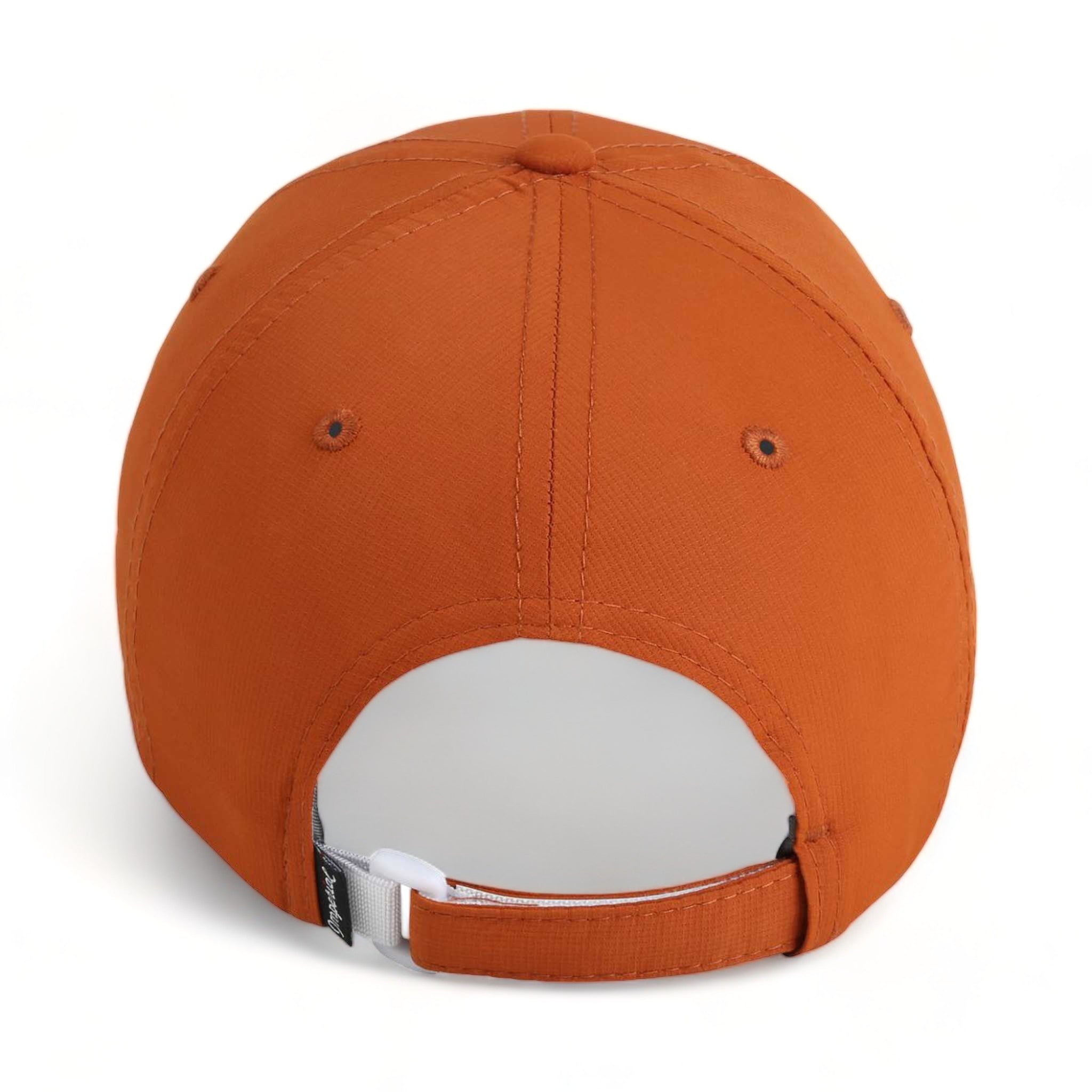 Back view of Imperial X210P custom hat in burnt orange