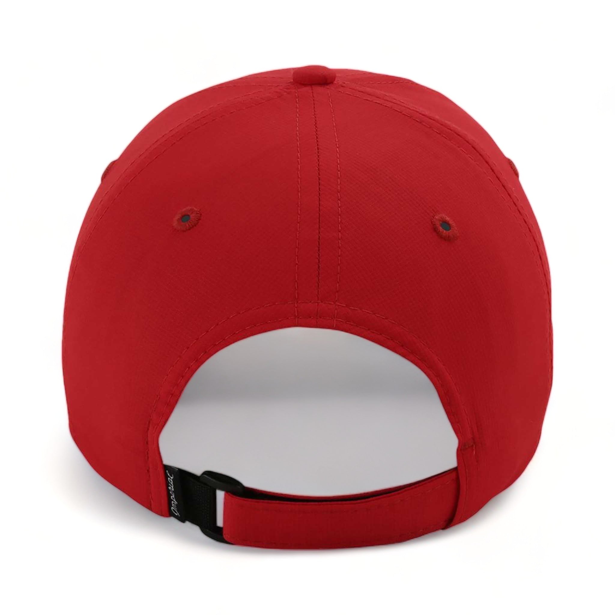 Back view of Imperial X210P custom hat in cardinal