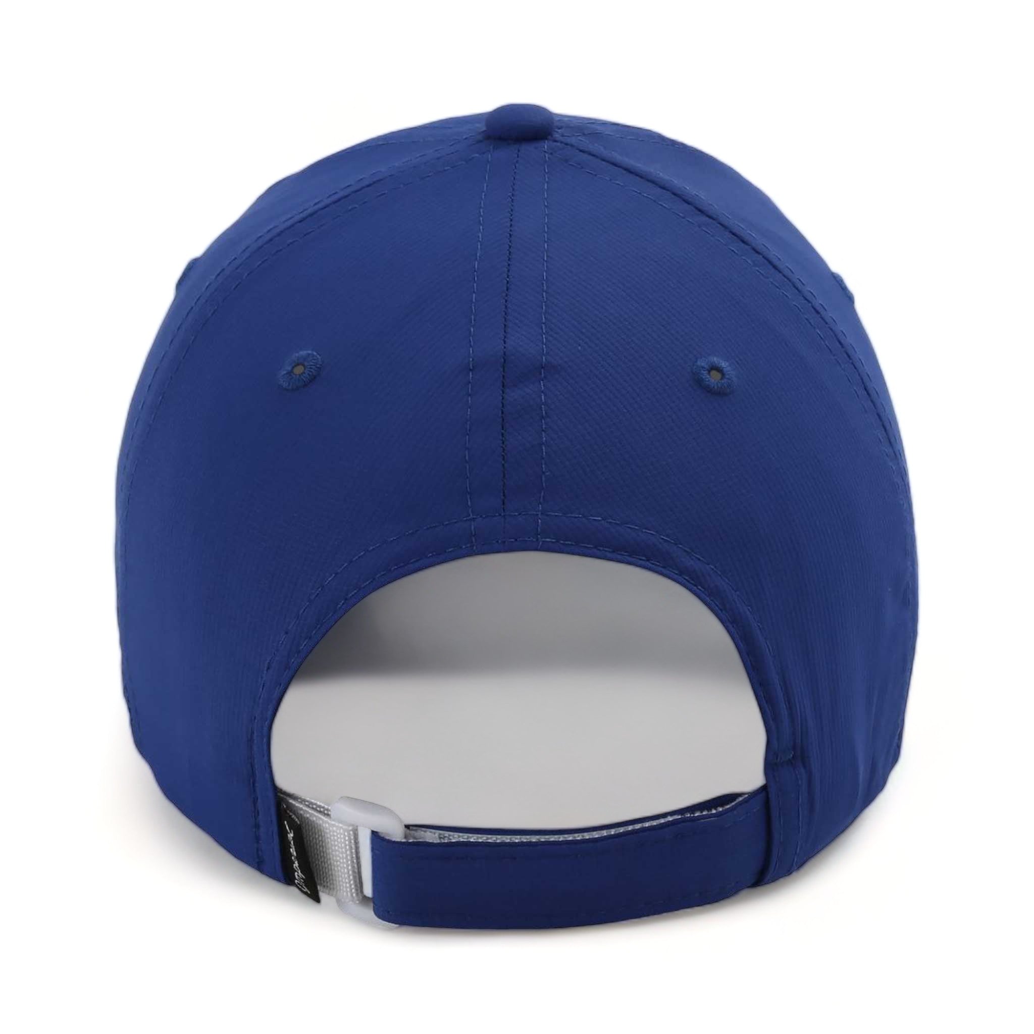 Back view of Imperial X210P custom hat in cobalt