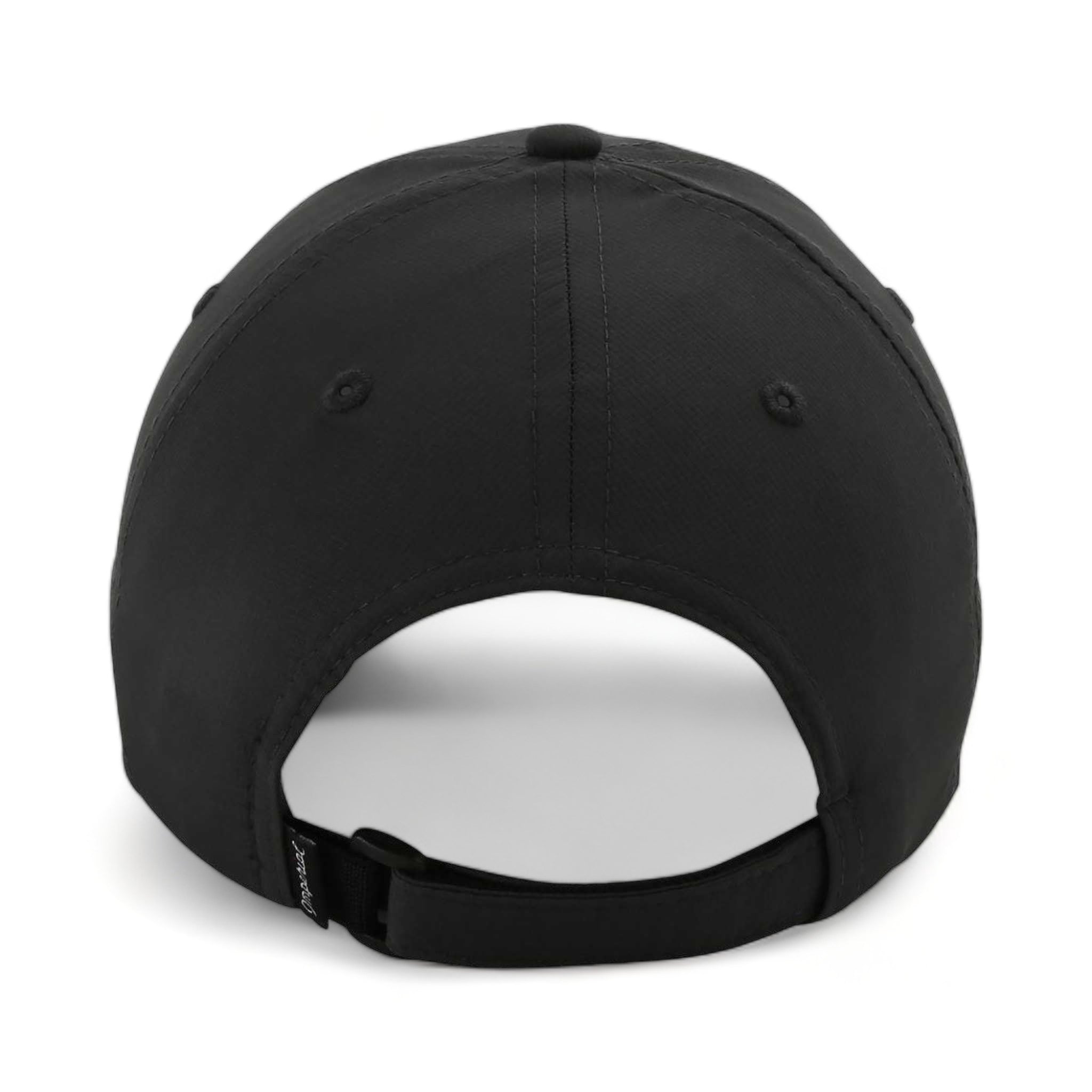 Back view of Imperial X210P custom hat in dark grey