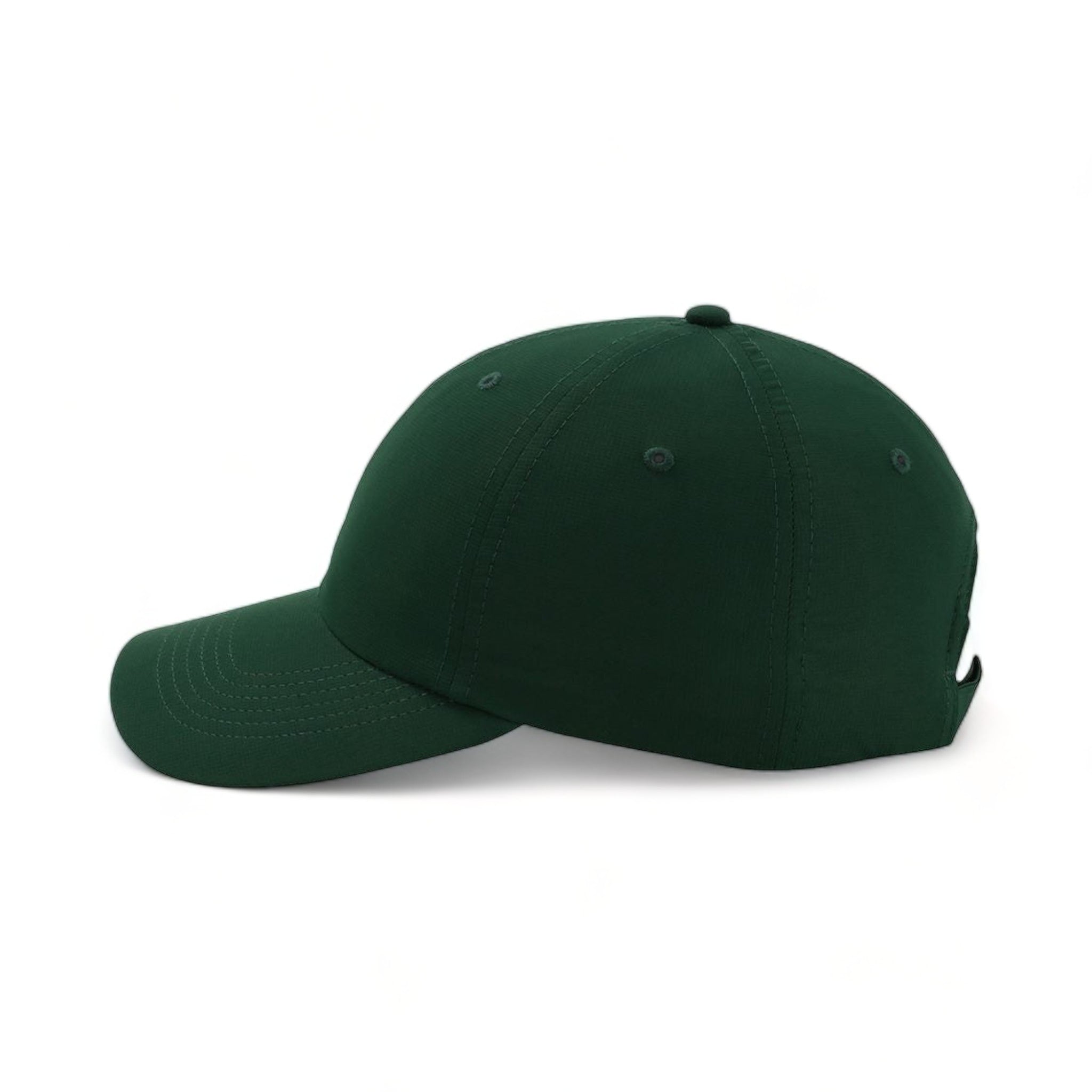 Side view of Imperial X210P custom hat in forest green
