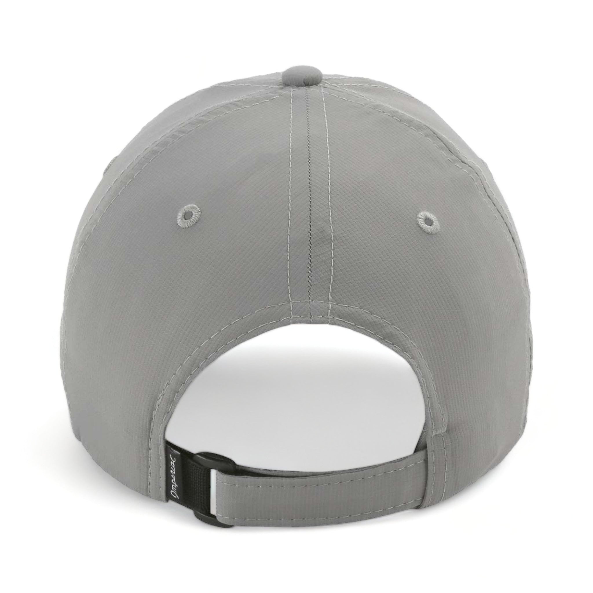Back view of Imperial X210P custom hat in frost grey