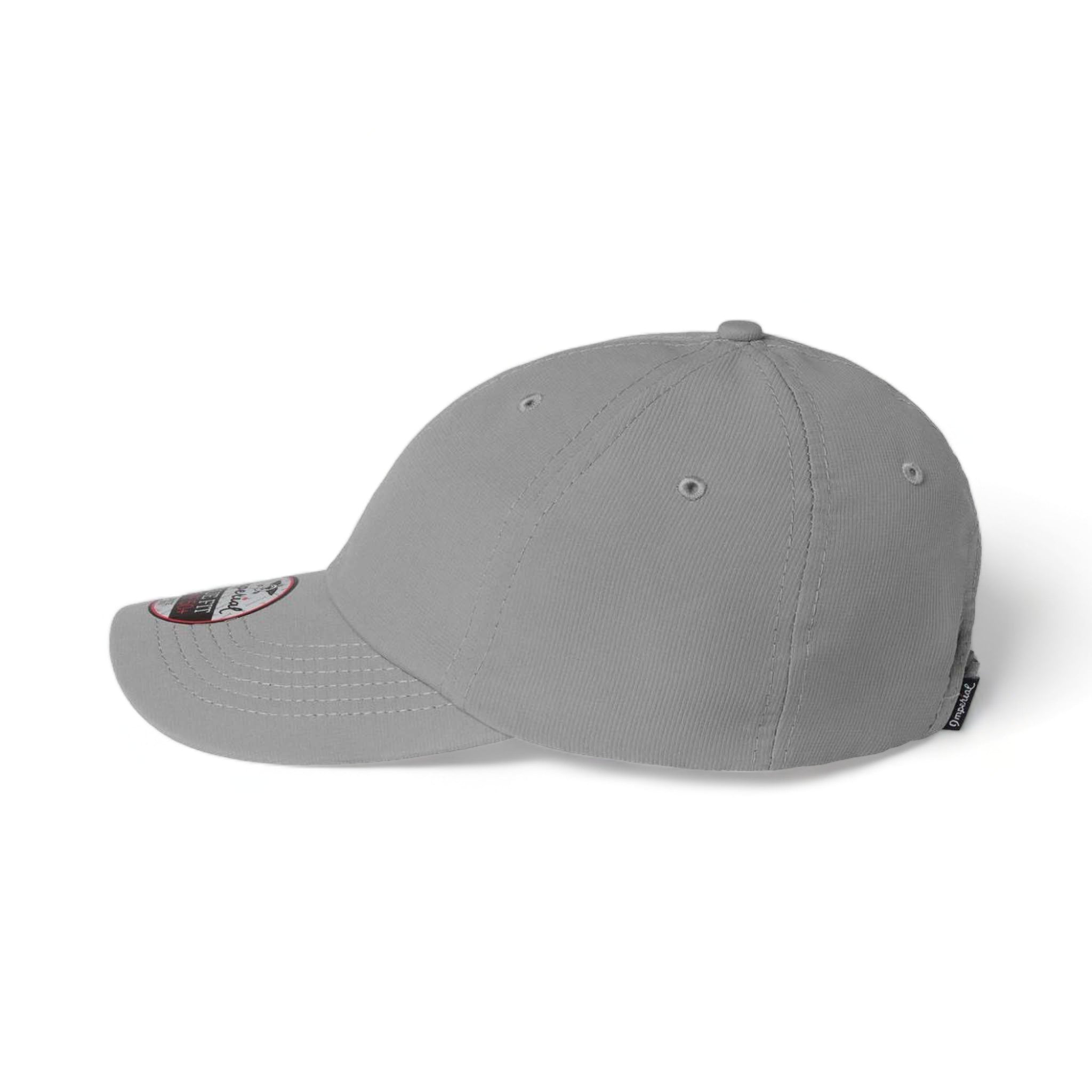 Side view of Imperial X210P custom hat in frost grey