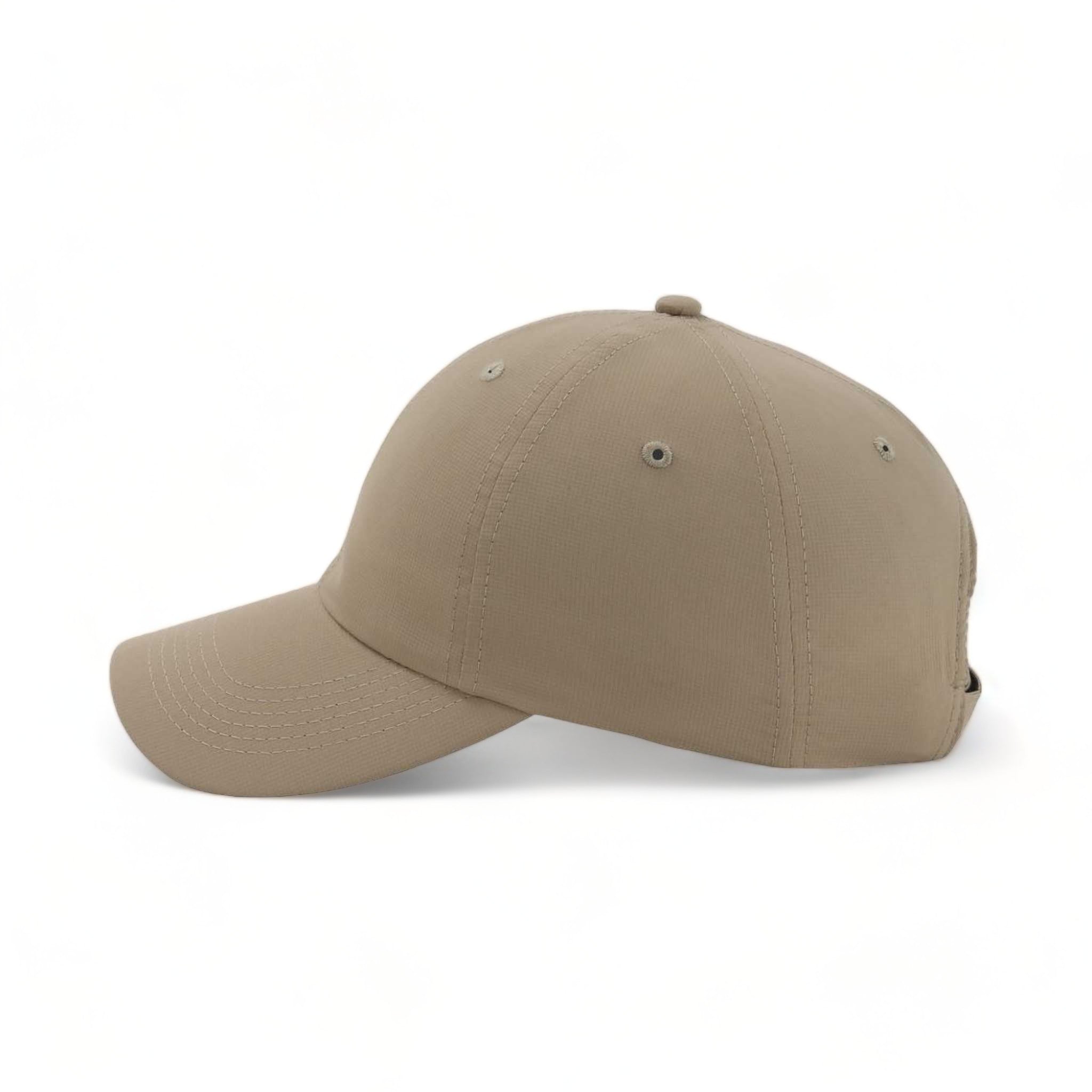 Side view of Imperial X210P custom hat in khaki