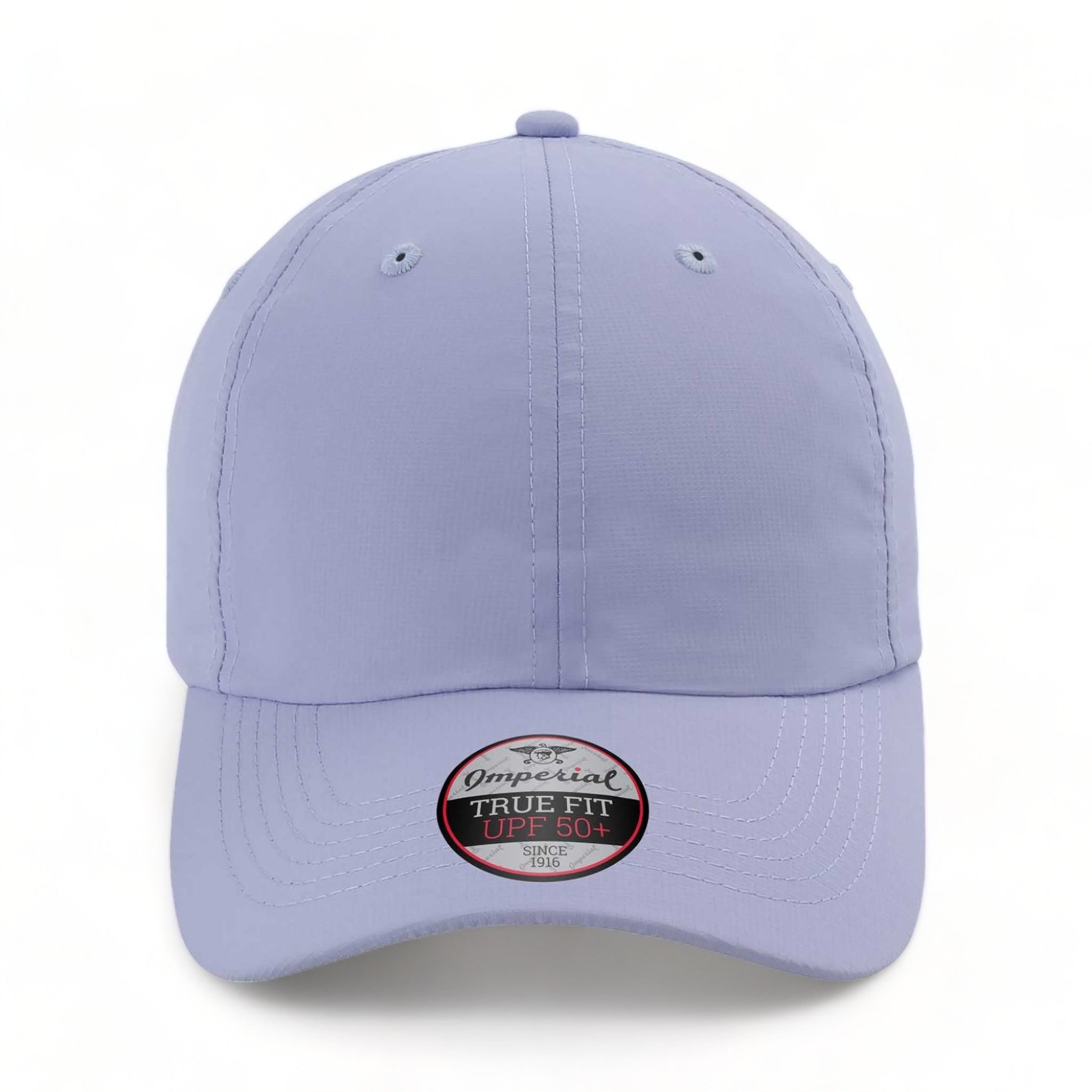 Front view of Imperial X210P custom hat in lavender