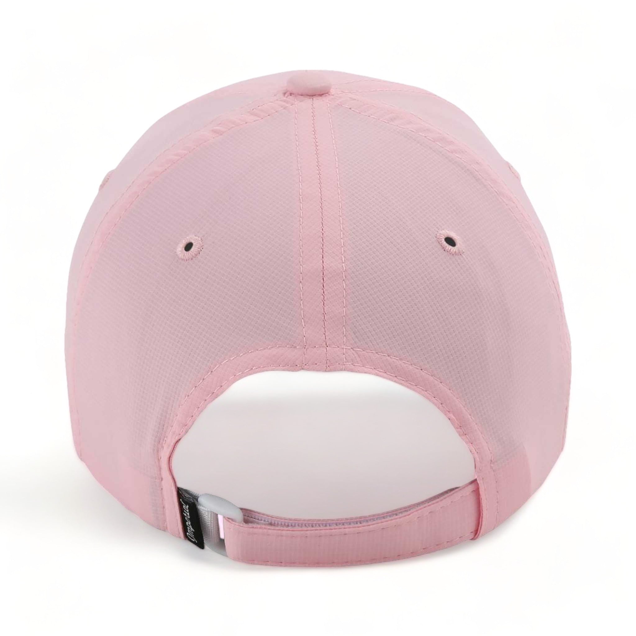 Back view of Imperial X210P custom hat in light pink