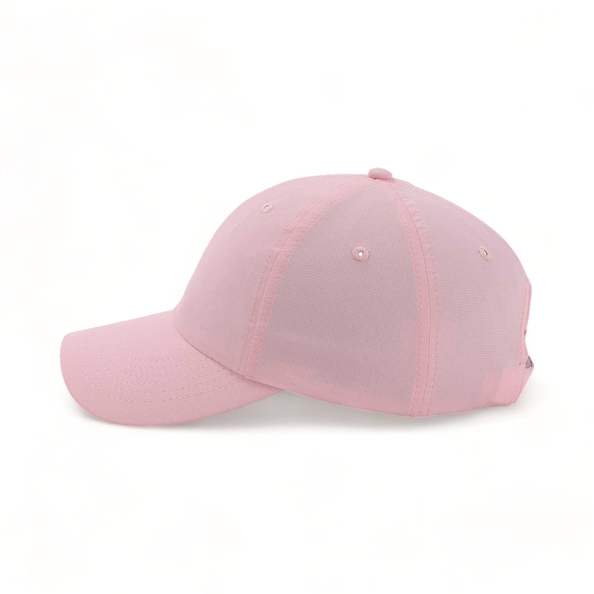 Side view of Imperial X210P custom hat in light pink