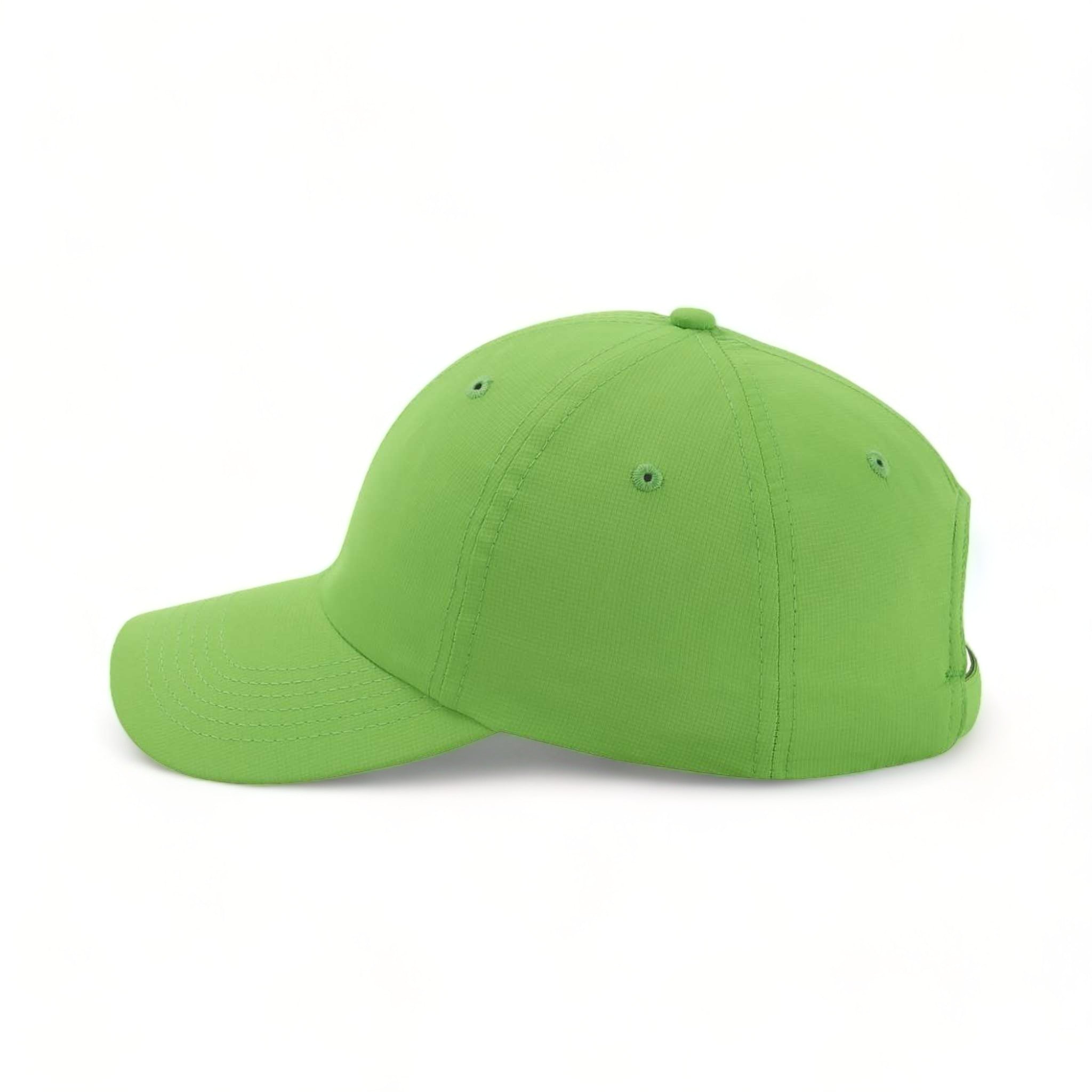Side view of Imperial X210P custom hat in lime