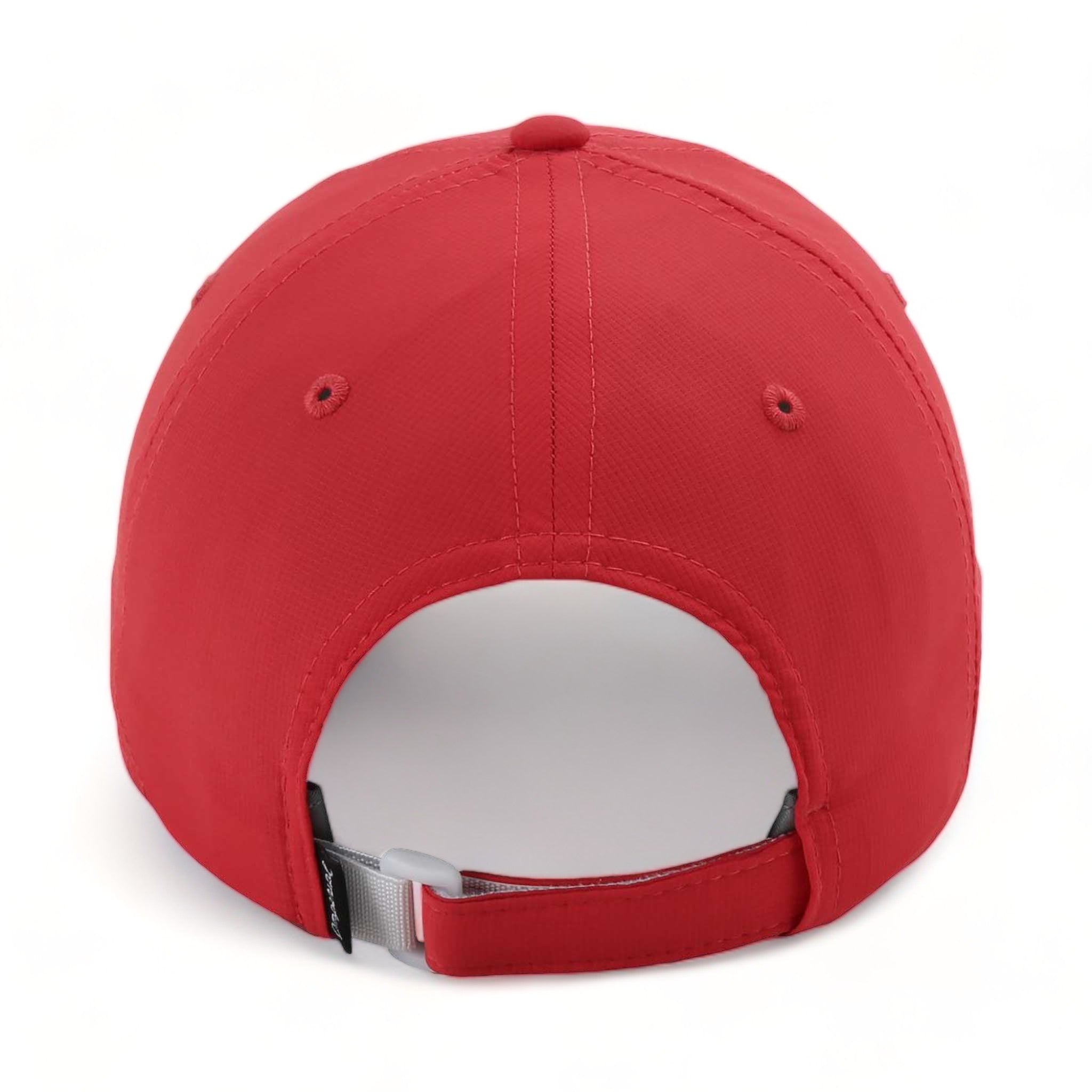 Back view of Imperial X210P custom hat in nantucket red