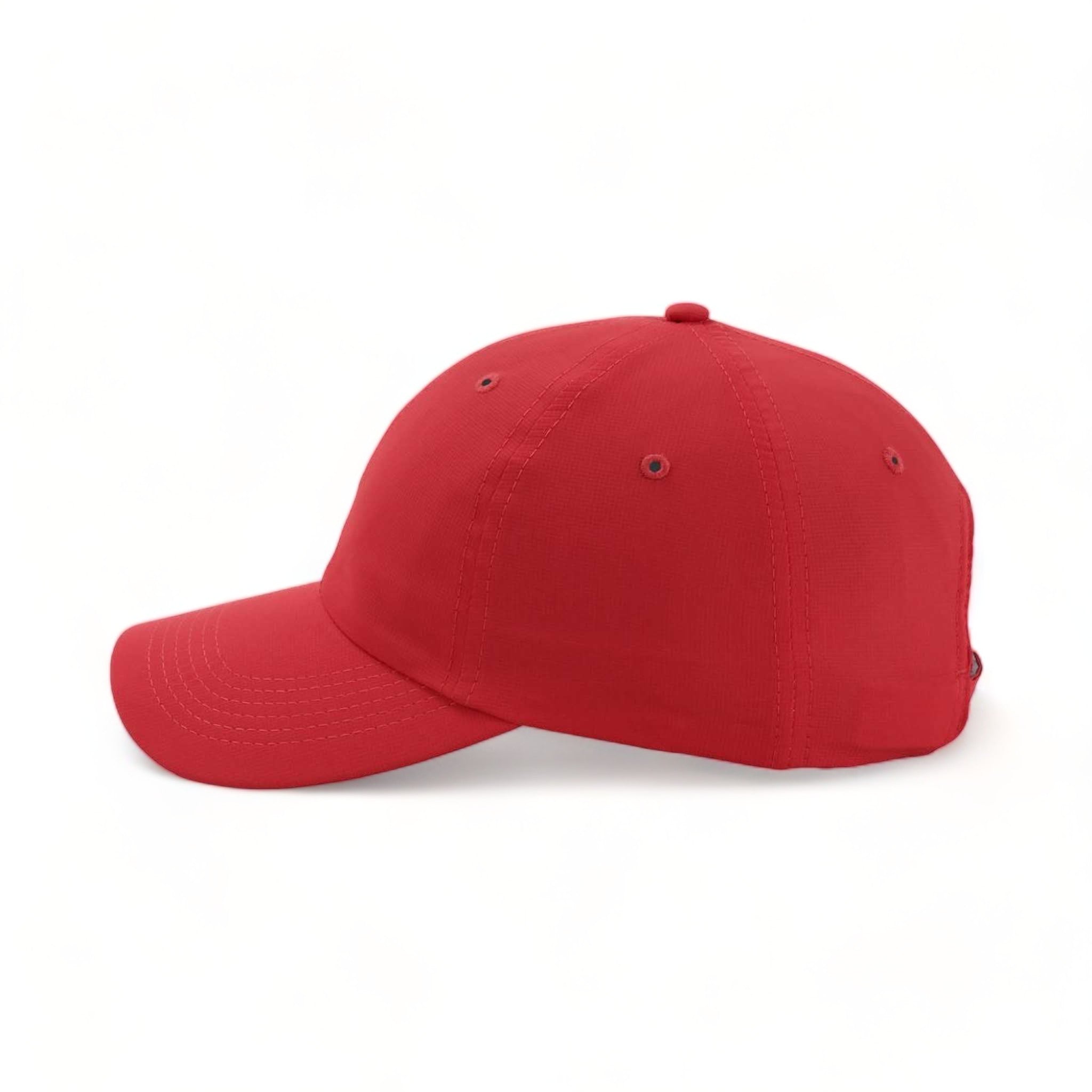 Side view of Imperial X210P custom hat in nantucket red