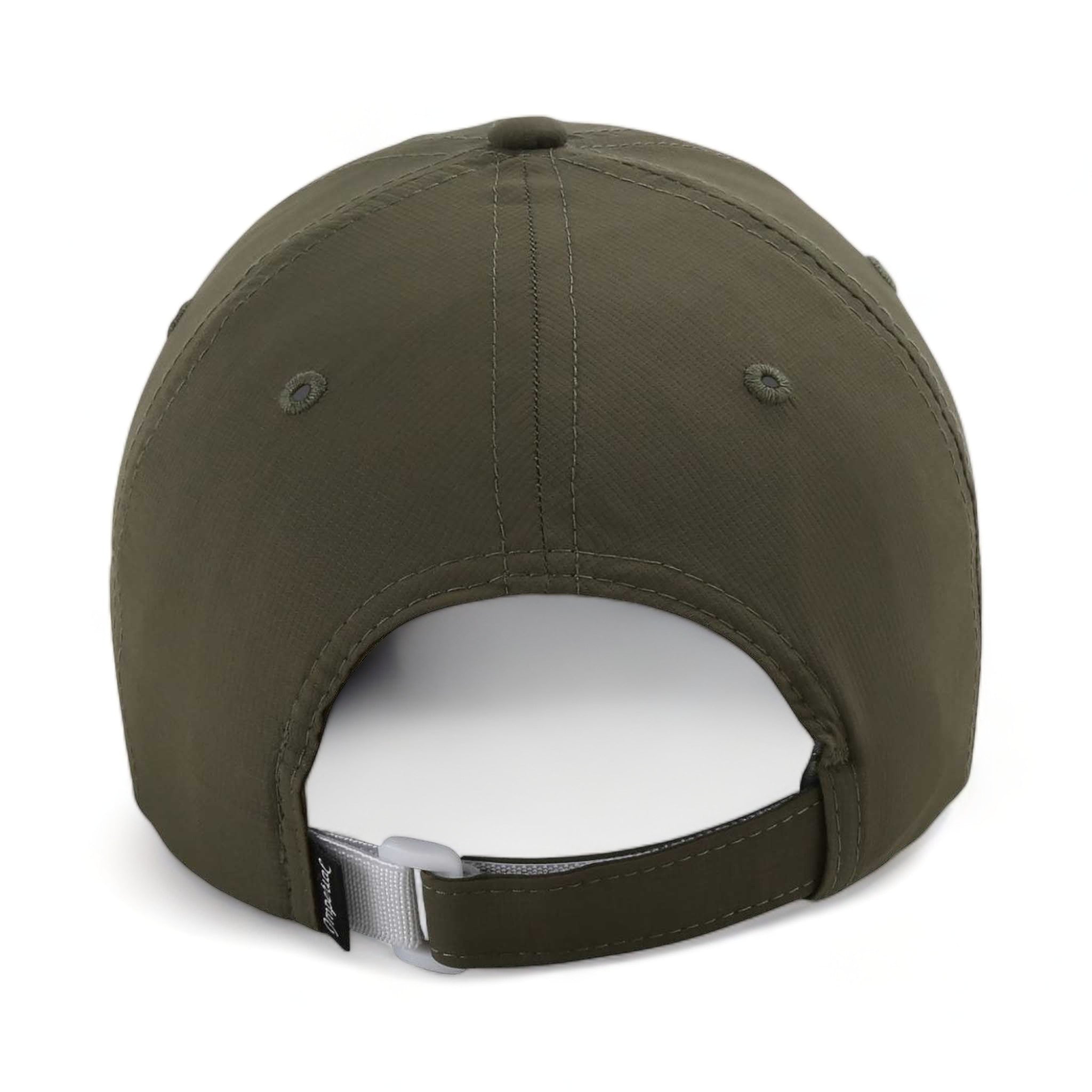 Back view of Imperial X210P custom hat in olive