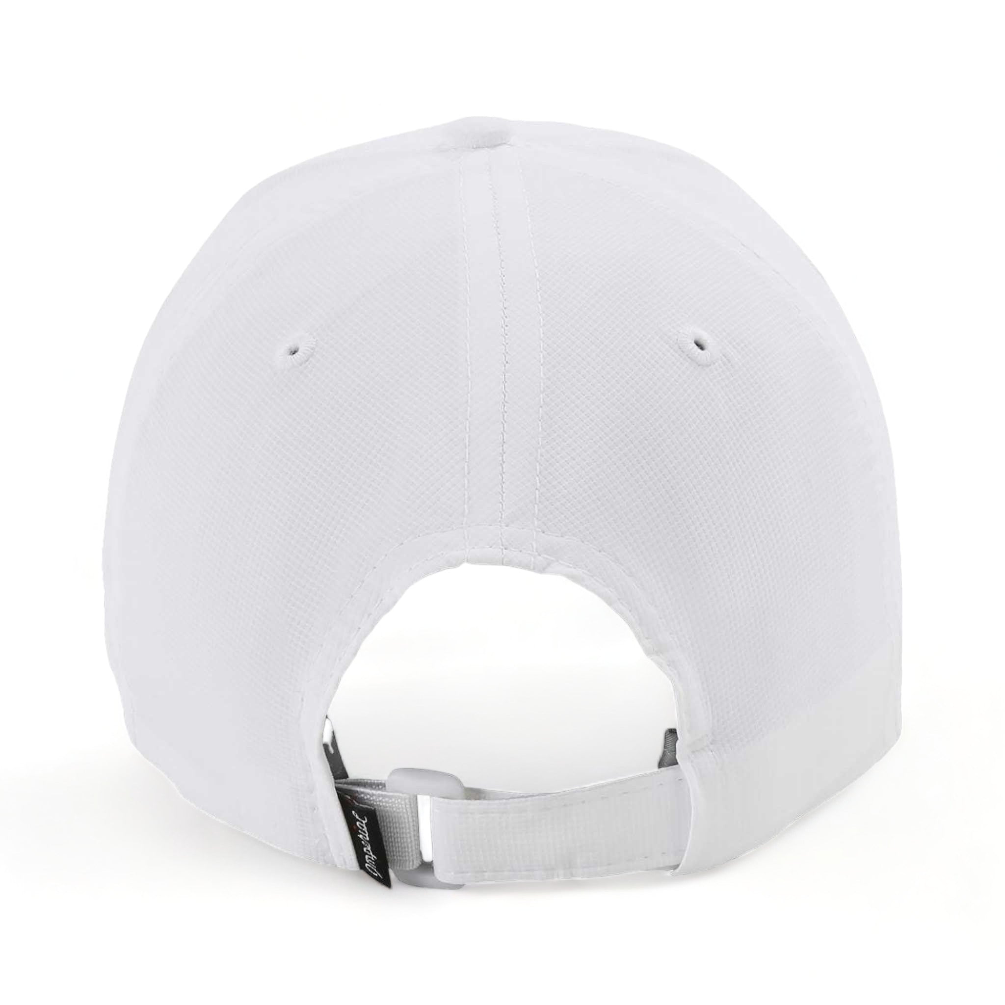 Back view of Imperial X210P custom hat in white
